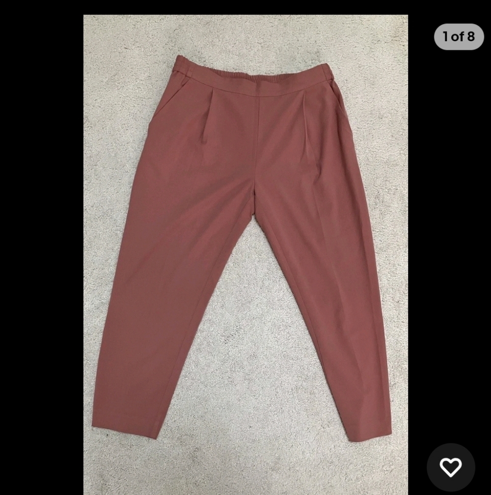 All Saints Red Aleida Tri Trouser Pants Sz 10 Pls Read